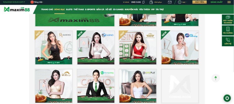 Sảnh Microgaming uy tín 